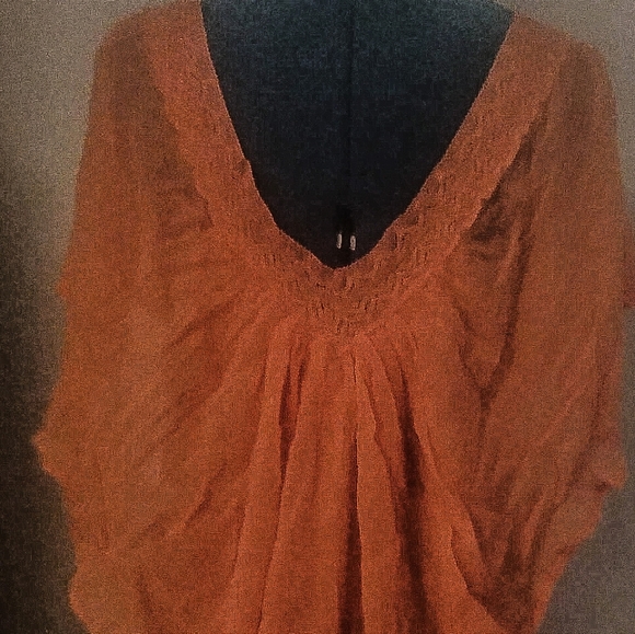 RIP CURL BURNT ORANGE COVER UP - Picture 2 of 6